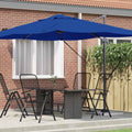 vidaXL Parasol plażowy Niebieski azur 351 x 250 x 260 cm