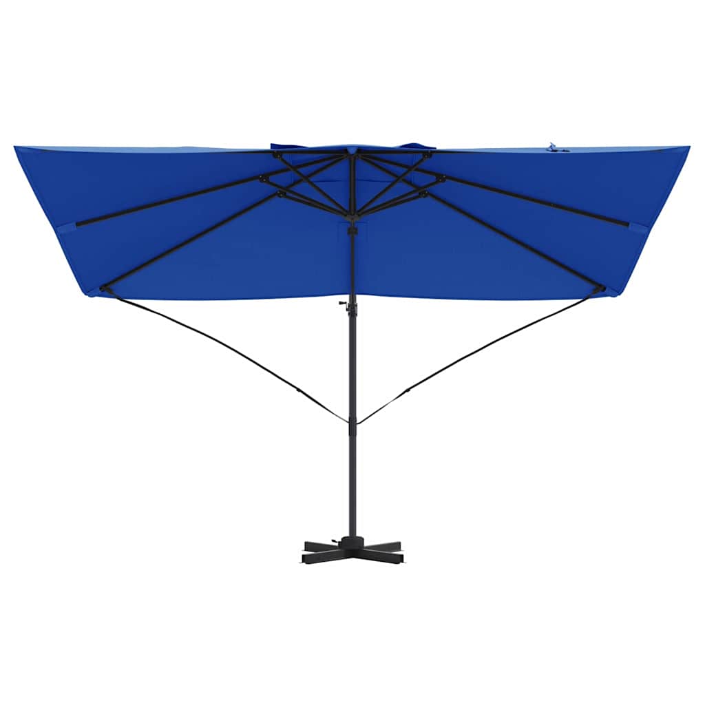 vidaXL Parasol plażowy Niebieski azur 351 x 250 x 260 cm