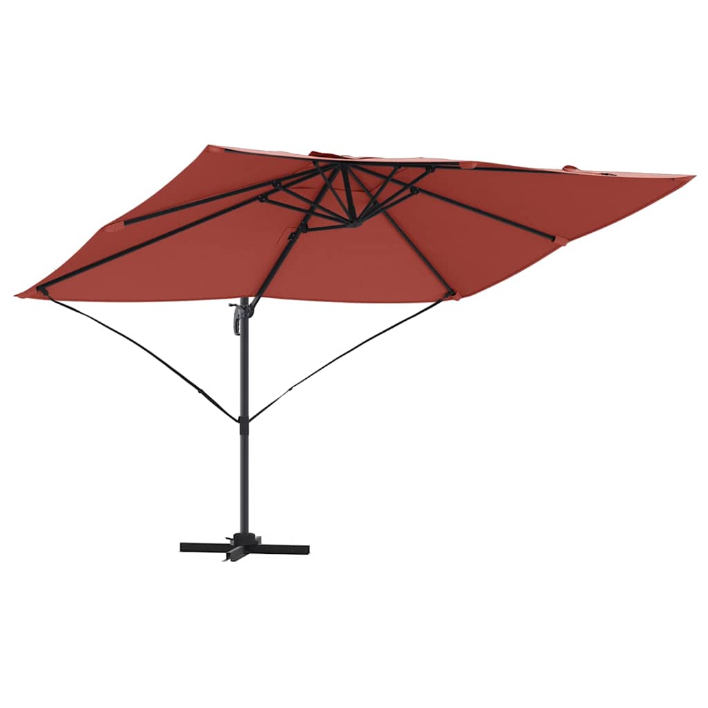 vidaXL Parasol plażowy terakota 351 x 250 x 260 cm