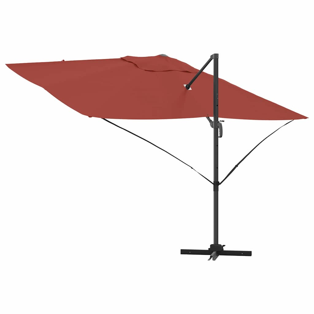 vidaXL Parasol plażowy terakota 351 x 250 x 260 cm