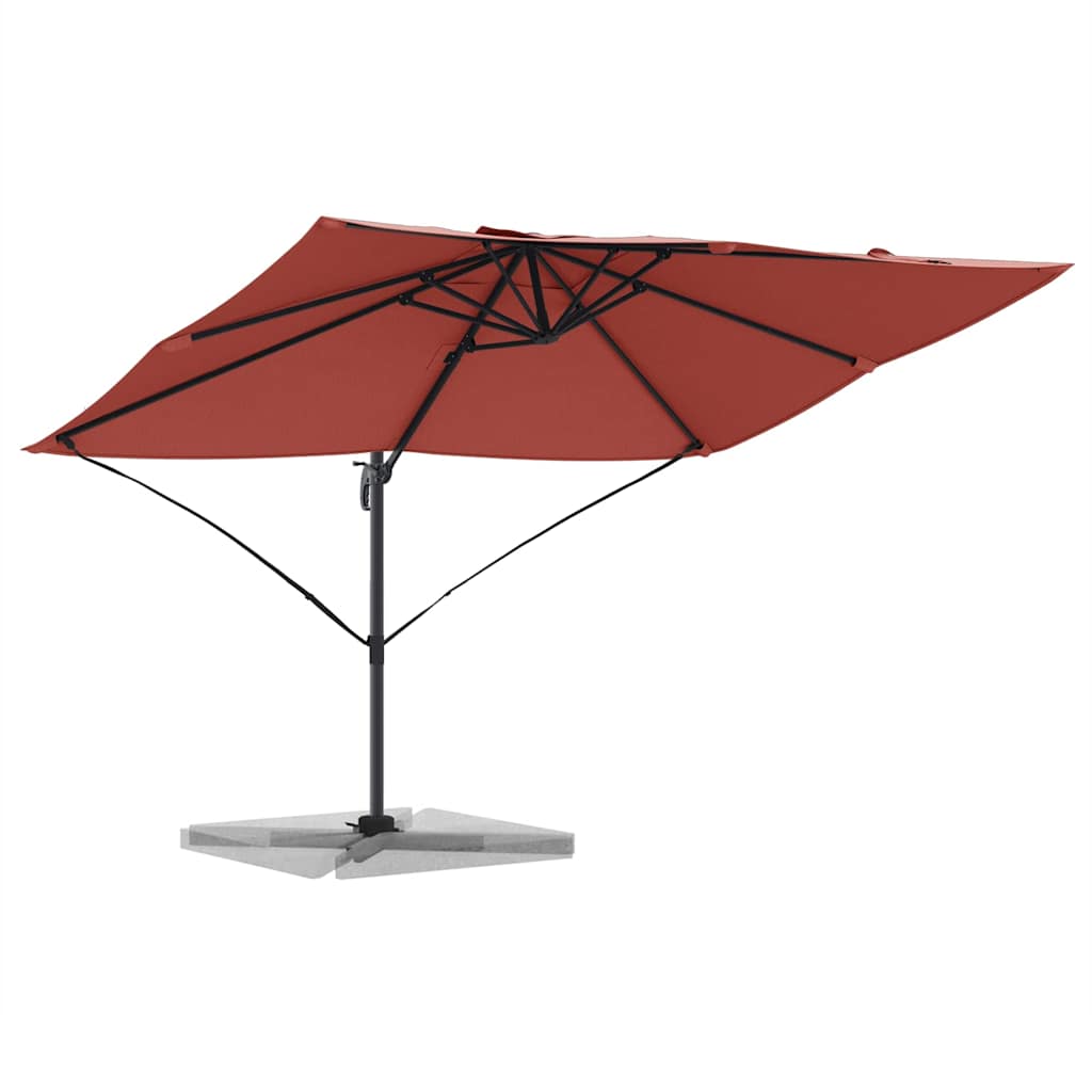 vidaXL Parasol plażowy terakota 351 x 250 x 260 cm