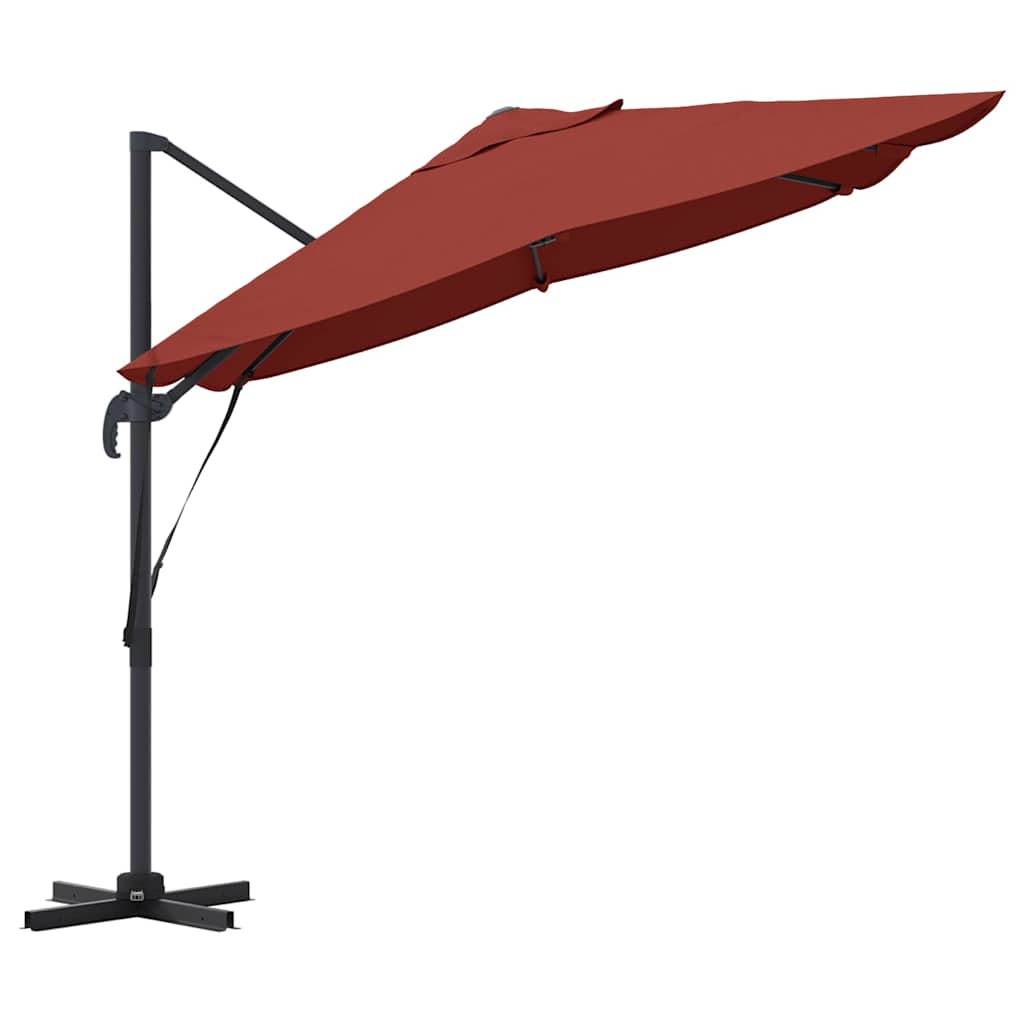 vidaXL Parasol plażowy terakota 351 x 250 x 260 cm