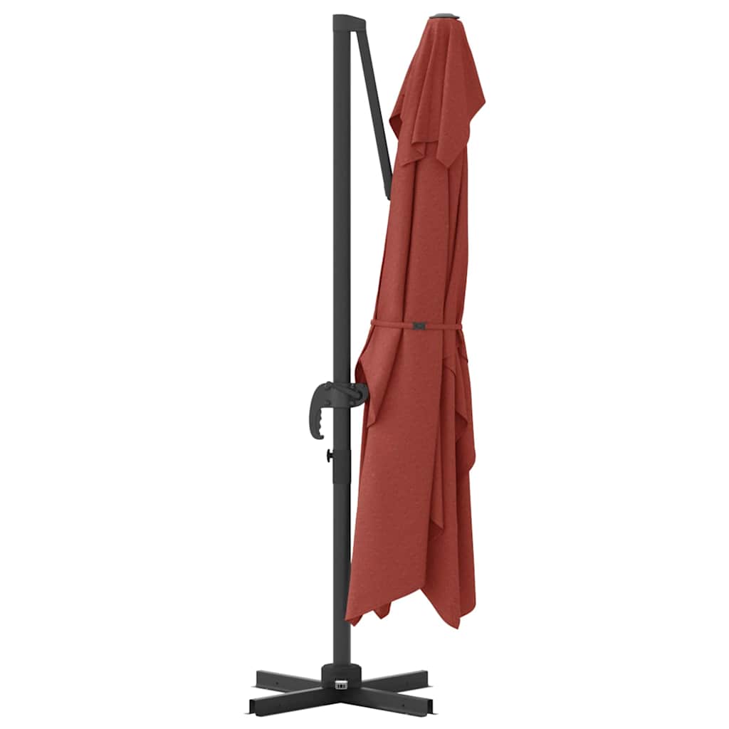 vidaXL Parasol plażowy terakota 351 x 250 x 260 cm
