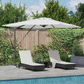 vidaXL Parasol Roma Beżowy 286 x 284 x 270 cm Aluminium i Poliester