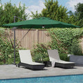 vidaXL Parasol Roma Zielony 286 x 284 x 270 cm Aluminium i Poliester