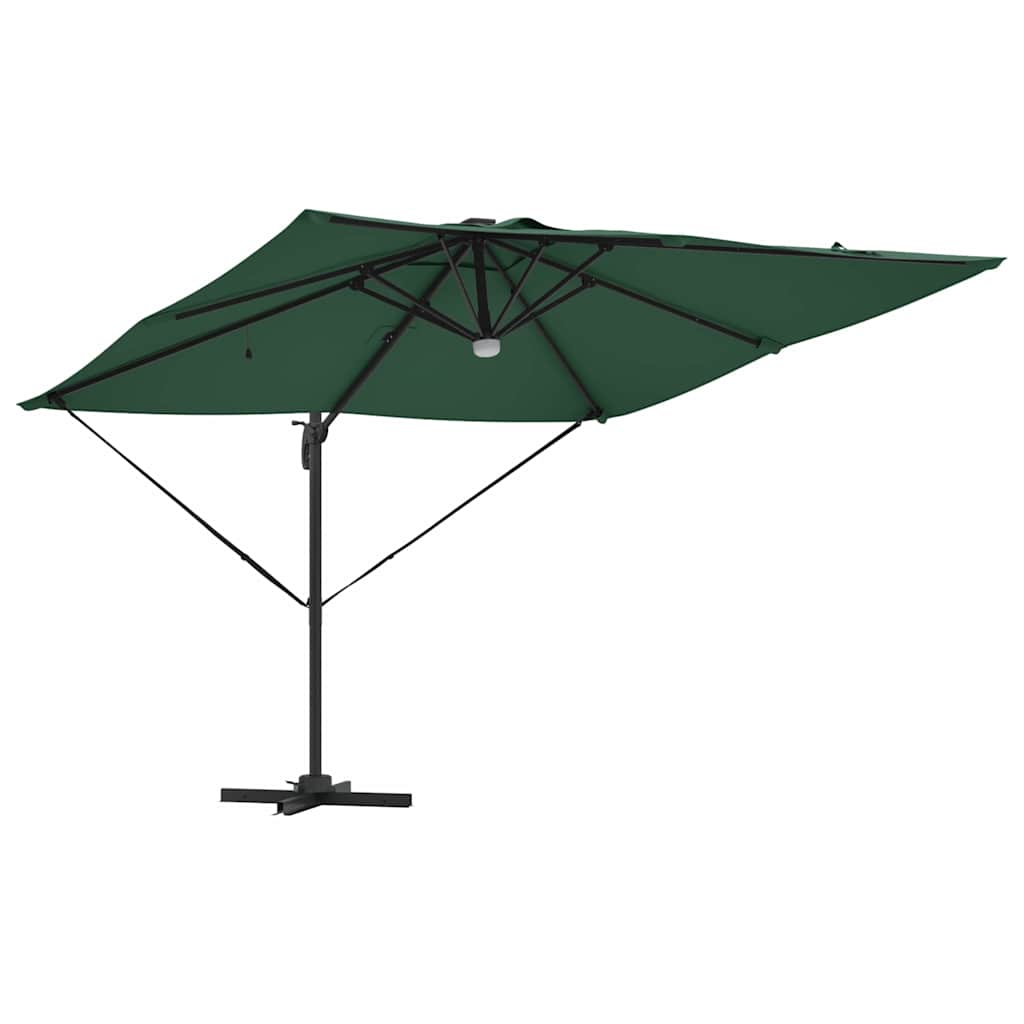 vidaXL Parasol Roma Zielony 286 x 284 x 270 cm Aluminium i Poliester