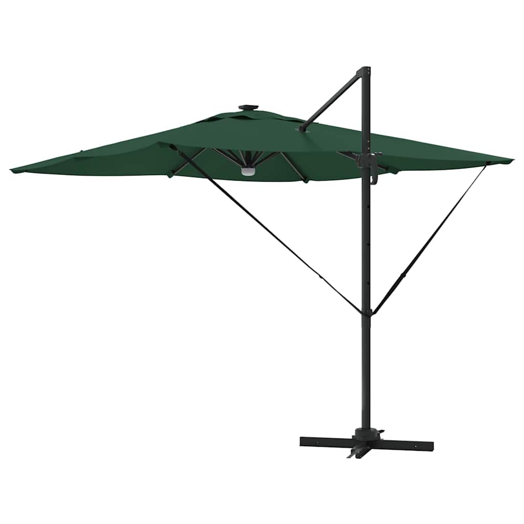 vidaXL Parasol Roma Zielony 286 x 284 x 270 cm Aluminium i Poliester
