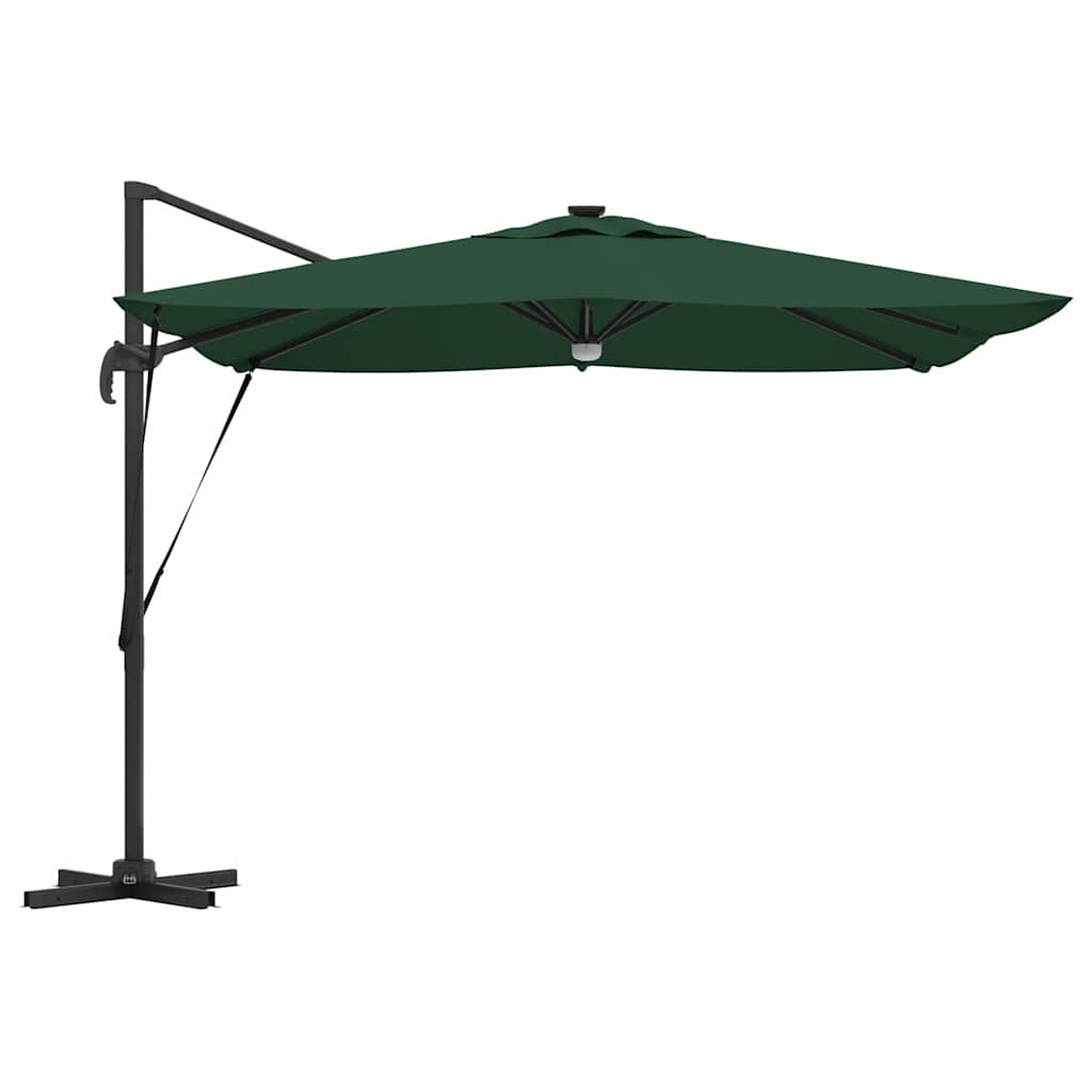 vidaXL Parasol Roma Zielony 286 x 284 x 270 cm Aluminium i Poliester
