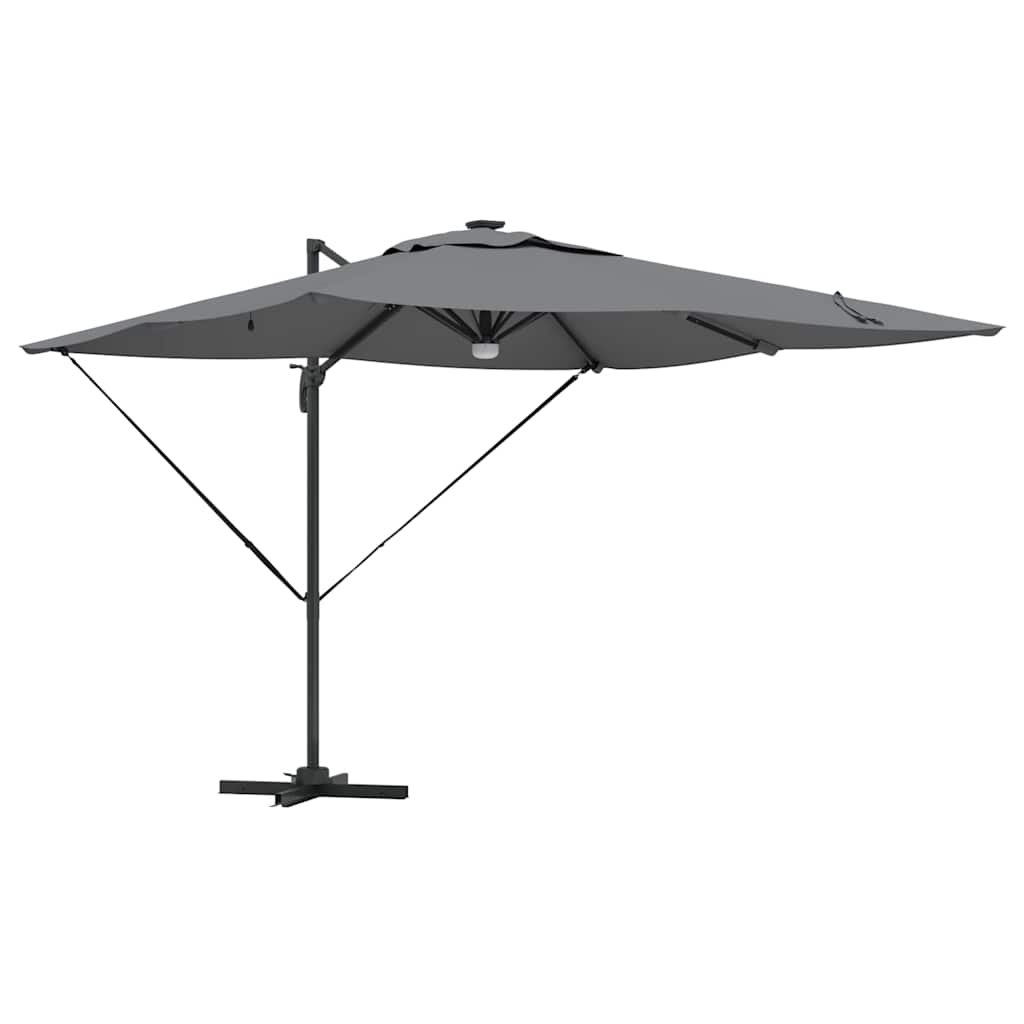 vidaXL Parasol Roma Antracyt 286 x 284 x 270 cm Aluminium i Poliester