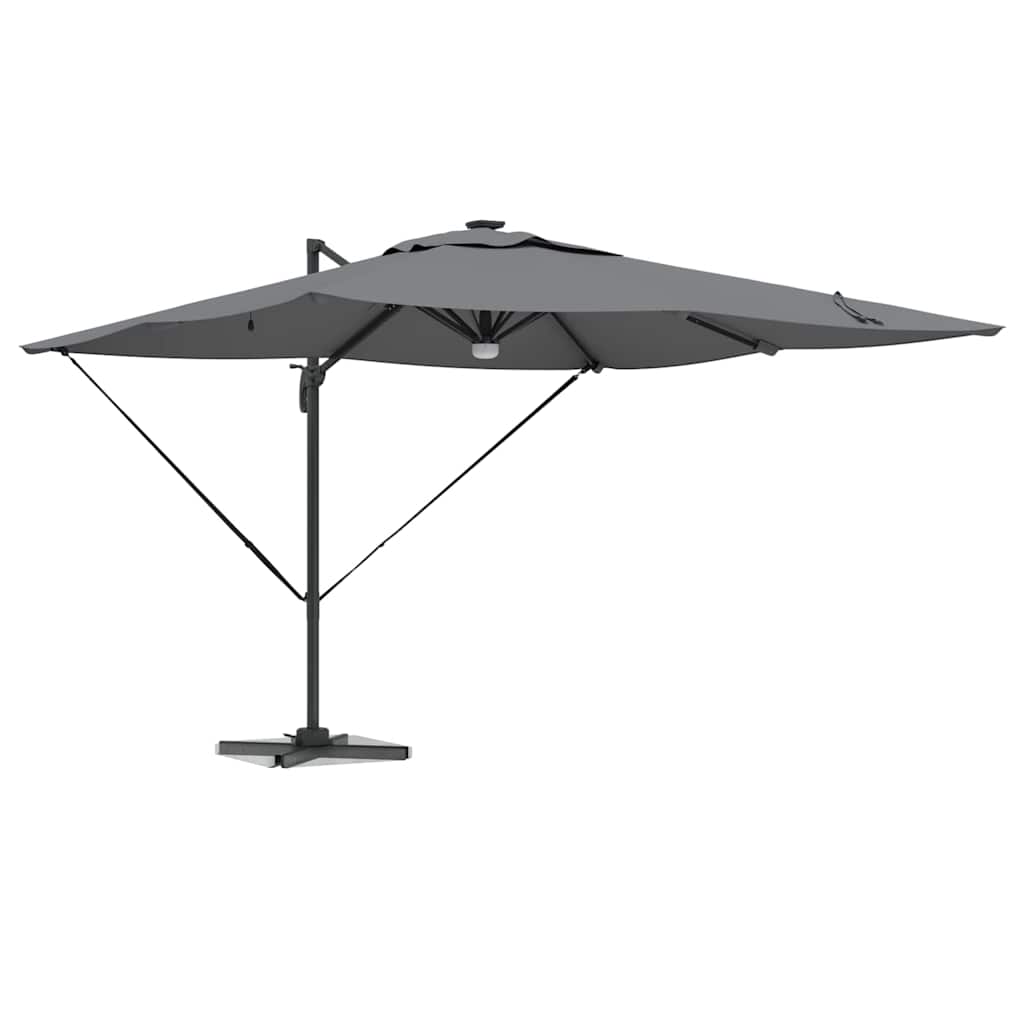 vidaXL Parasol Roma Antracyt 286 x 284 x 270 cm Aluminium i Poliester