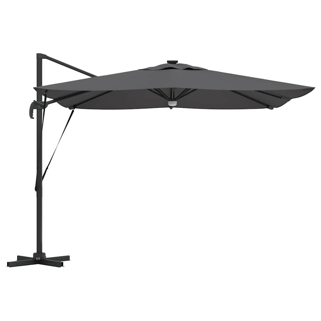 vidaXL Parasol Roma Antracyt 286 x 284 x 270 cm Aluminium i Poliester