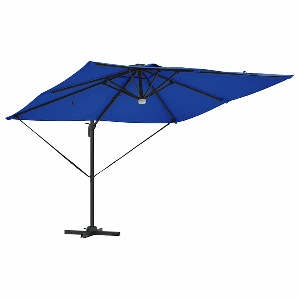 vidaXL Parasol Roma Niebieski 286 x 284 x 270 cm Aluminium i Poliester