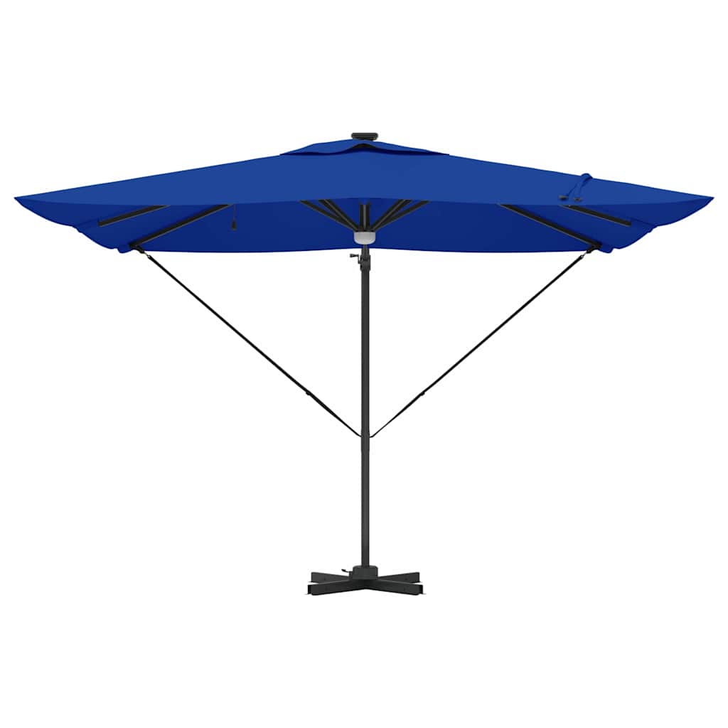 vidaXL Parasol Roma Niebieski 286 x 284 x 270 cm Aluminium i Poliester
