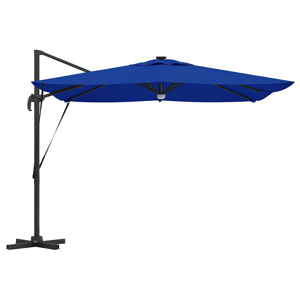 vidaXL Parasol Roma Niebieski 286 x 284 x 270 cm Aluminium i Poliester