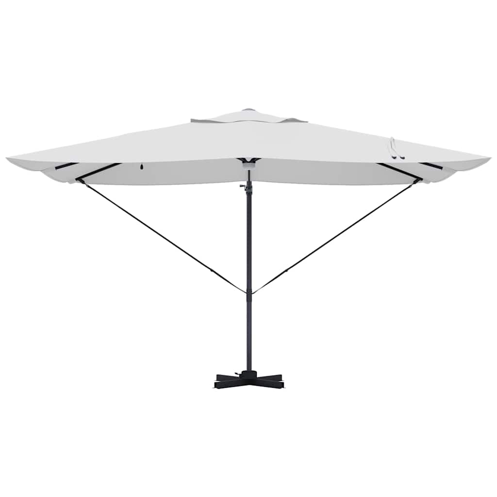 vidaXL Parasol plażowy Ze LED Lights piaskowy 351 x 250 x 253 cm