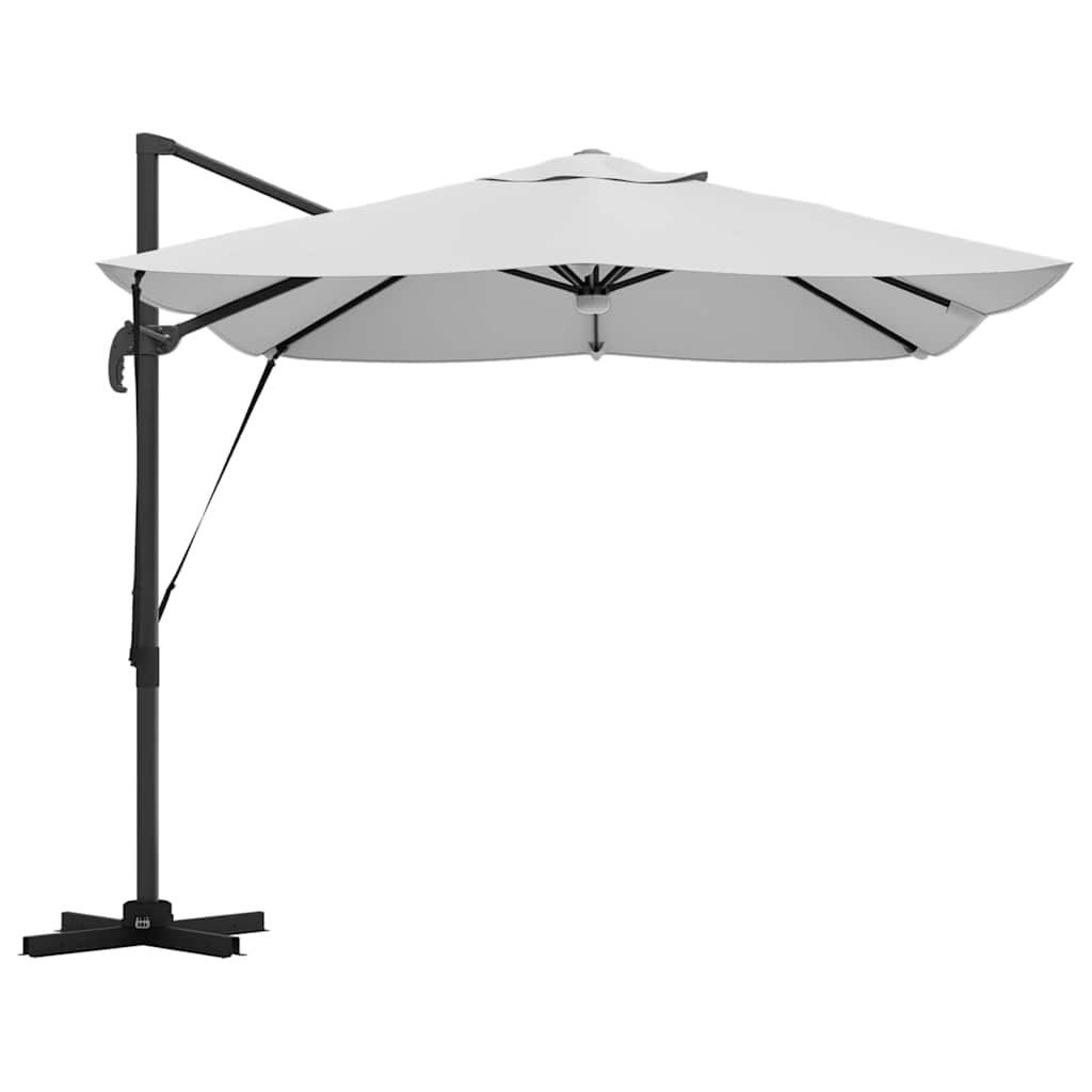 vidaXL Parasol plażowy Ze LED Lights piaskowy 351 x 250 x 253 cm