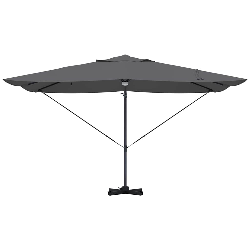 vidaXL Parasol plażowy Ze LED Lights Antracyt 351 x 250 x 253 cm