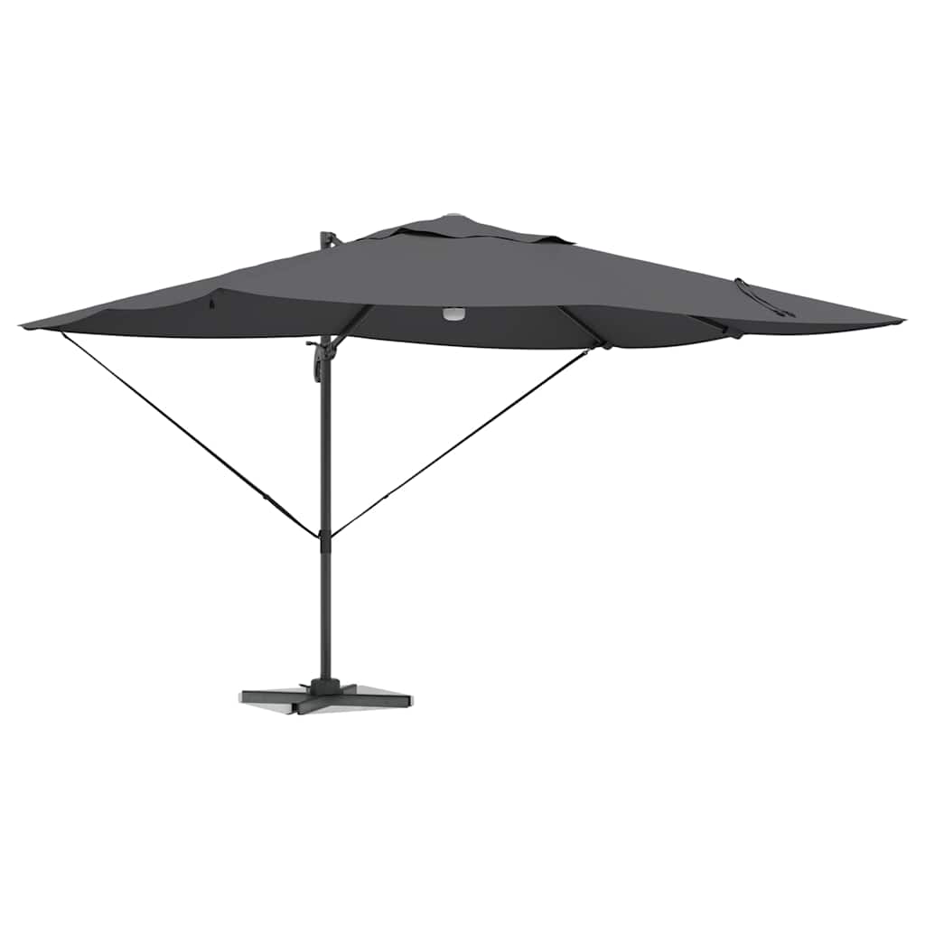 vidaXL Parasol plażowy Ze LED Lights Antracyt 351 x 250 x 253 cm