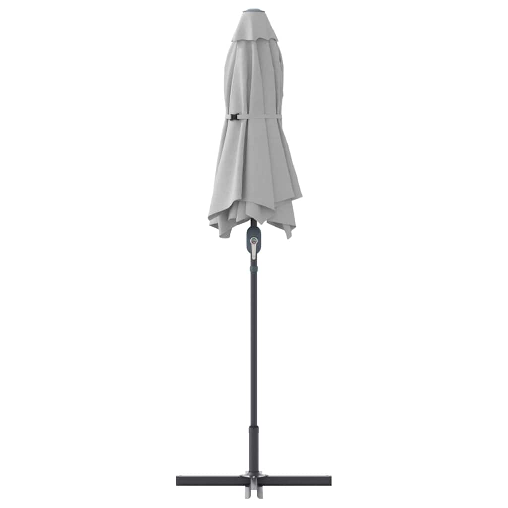 vidaXL Parasolka ogrodowa piaskowy 370 x 197 x 239 cm