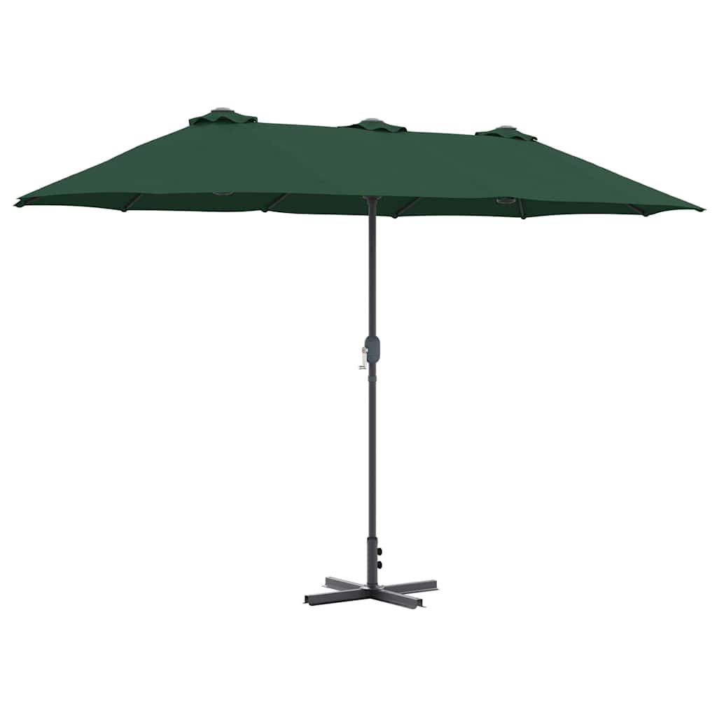 vidaXL Parasolka ogrodowa Zielony 370 x 197 x 239 cm