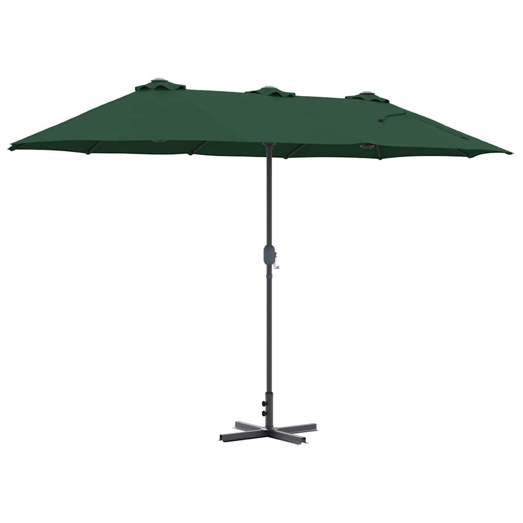 vidaXL Parasolka ogrodowa Zielony 370 x 197 x 239 cm