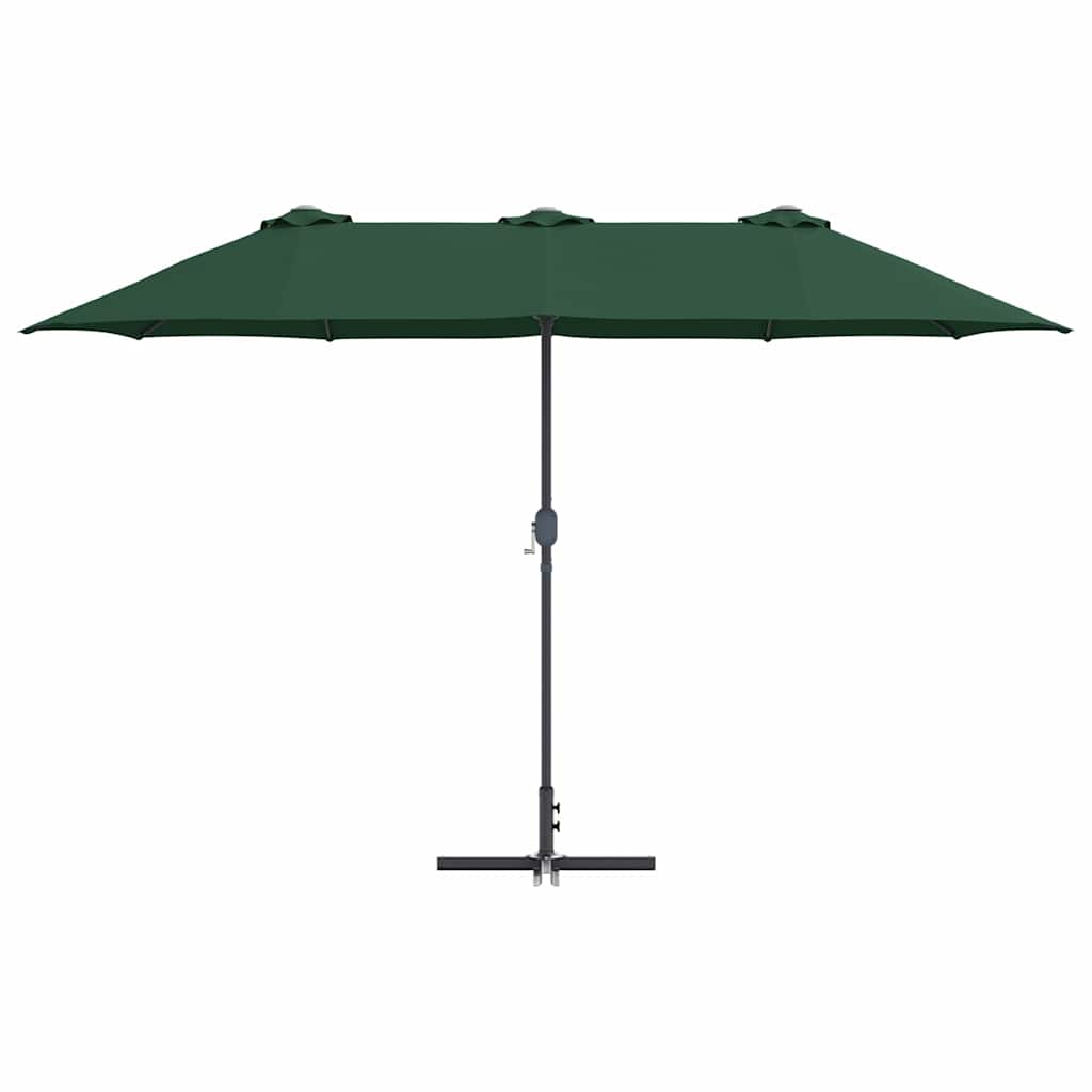 vidaXL Parasolka ogrodowa Zielony 370 x 197 x 239 cm