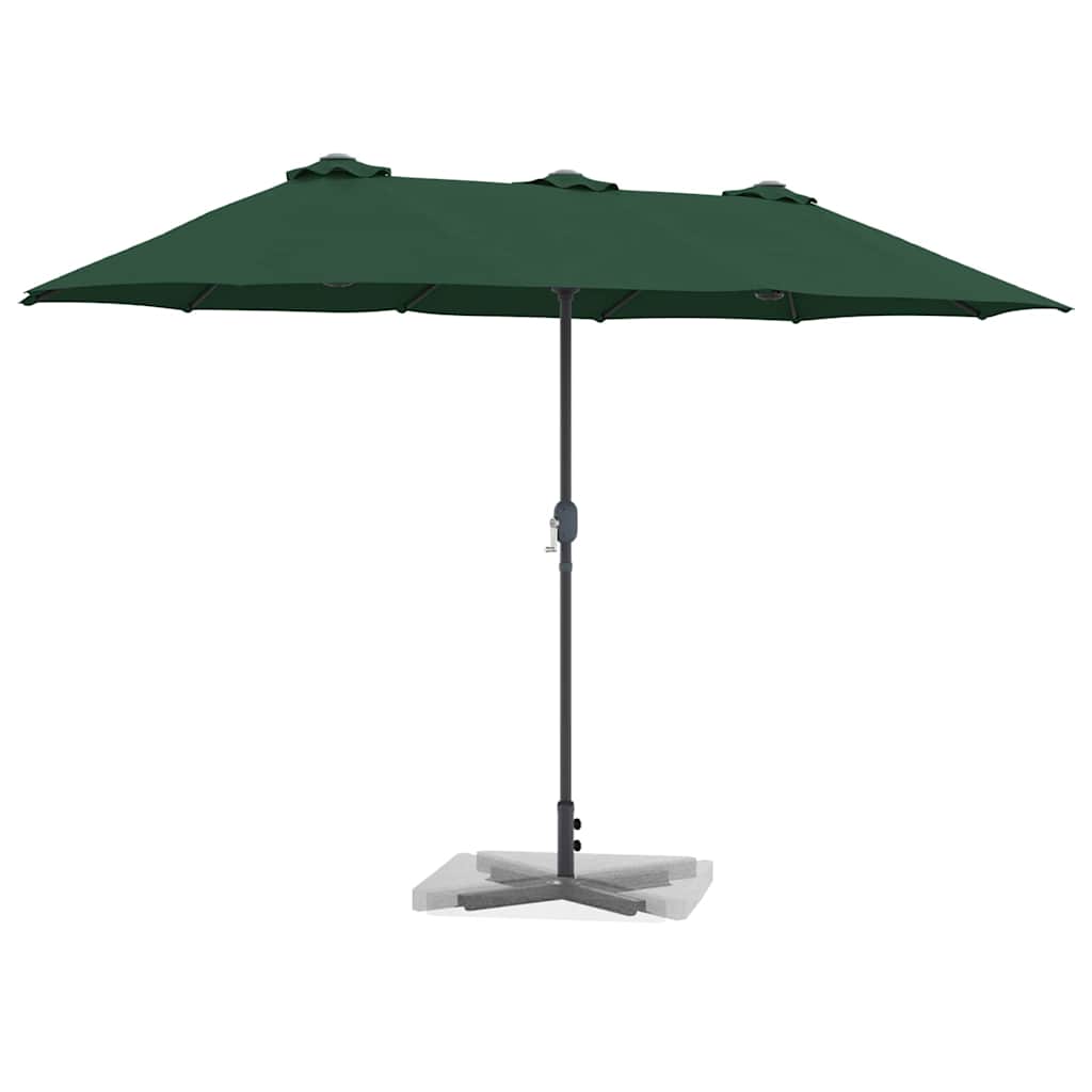 vidaXL Parasolka ogrodowa Zielony 370 x 197 x 239 cm
