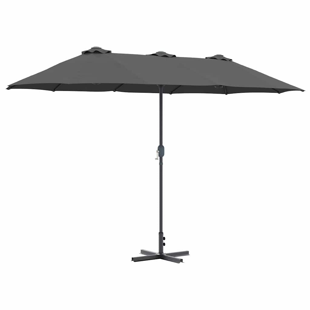vidaXL Parasolka ogrodowa Antracyt 370 x 197 x 239 cm