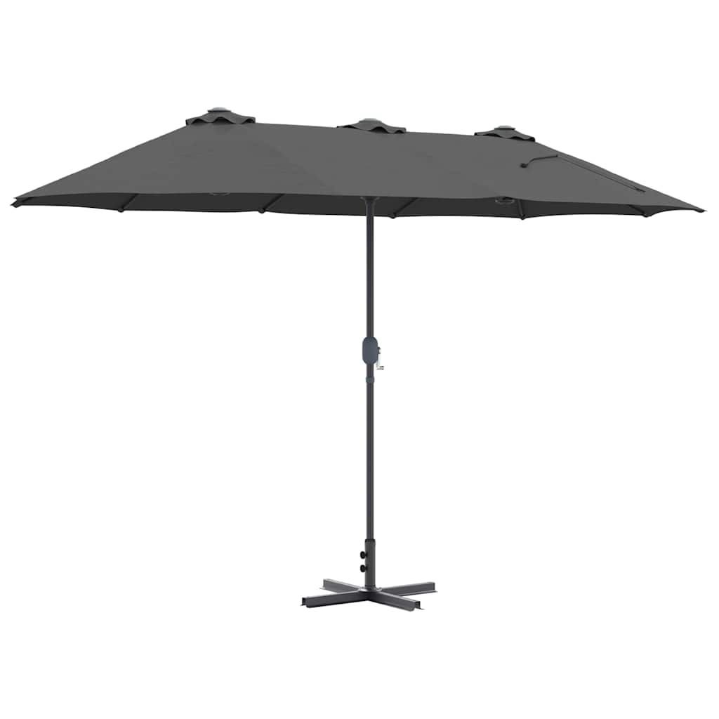 vidaXL Parasolka ogrodowa Antracyt 370 x 197 x 239 cm