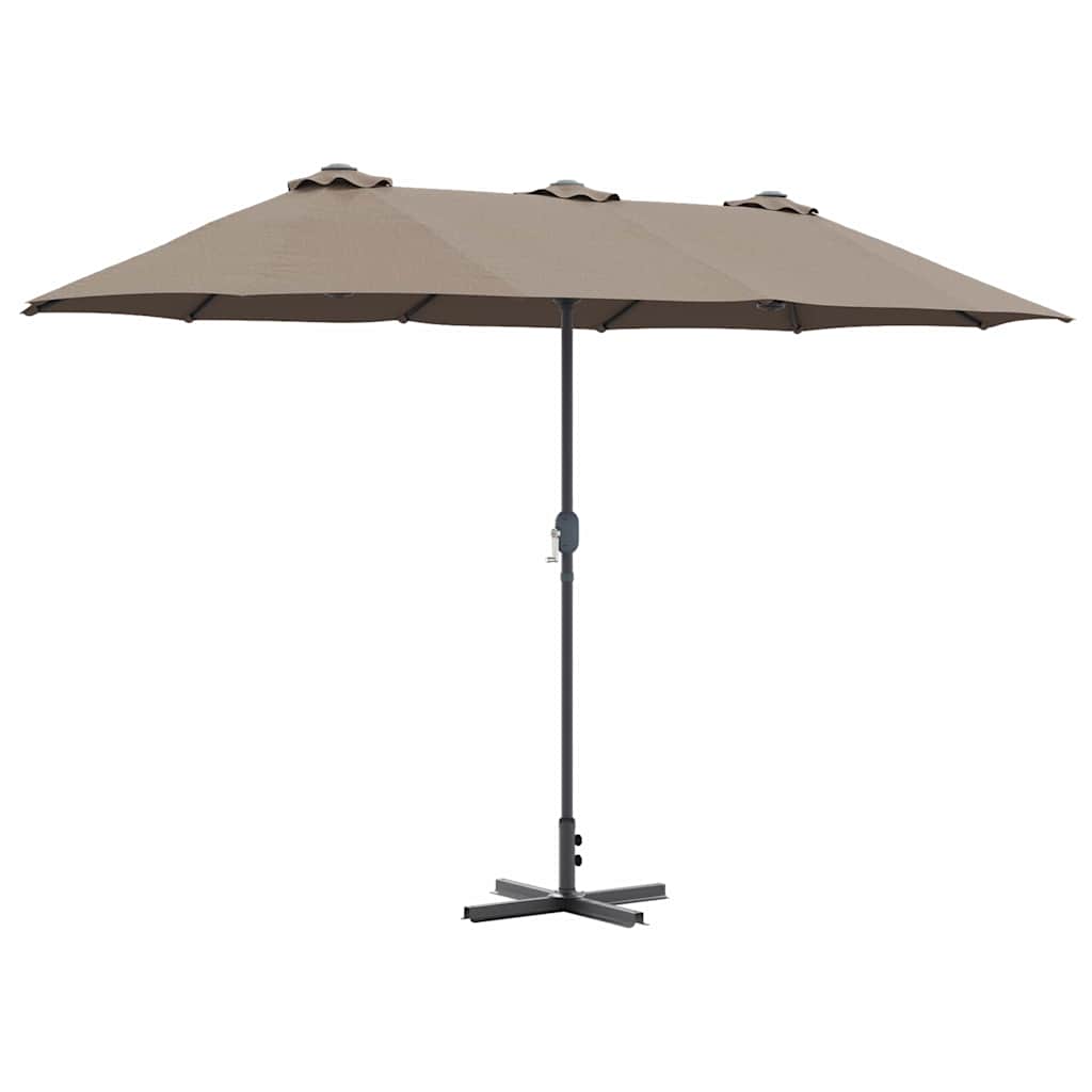 vidaXL Parasolka ogrodowa Ciemnoszary 370 x 197 x 239 cm