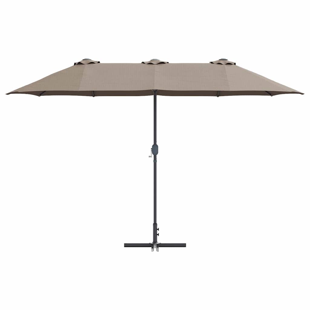 vidaXL Parasolka ogrodowa Ciemnoszary 370 x 197 x 239 cm