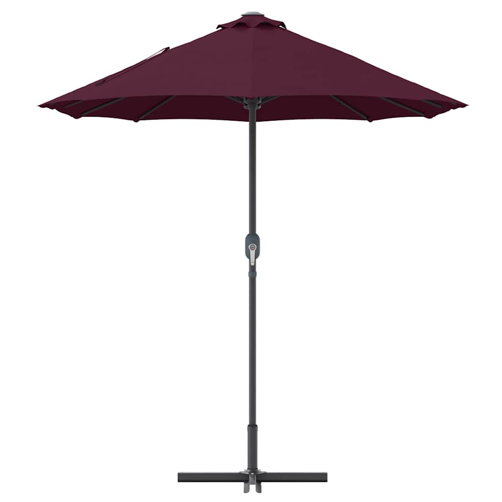 vidaXL Parasolka ogrodowa Bordeaux Czerwony 370 x 197 x 239 cm