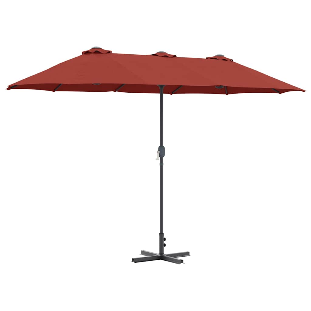 vidaXL Parasolka ogrodowa terakota 370 x 197 x 239 cm