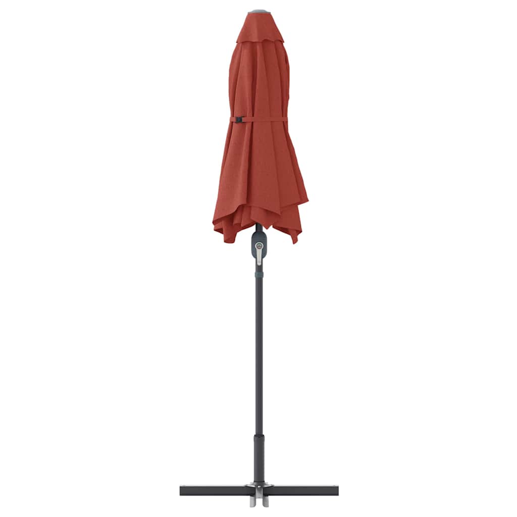 vidaXL Parasolka ogrodowa terakota 370 x 197 x 239 cm