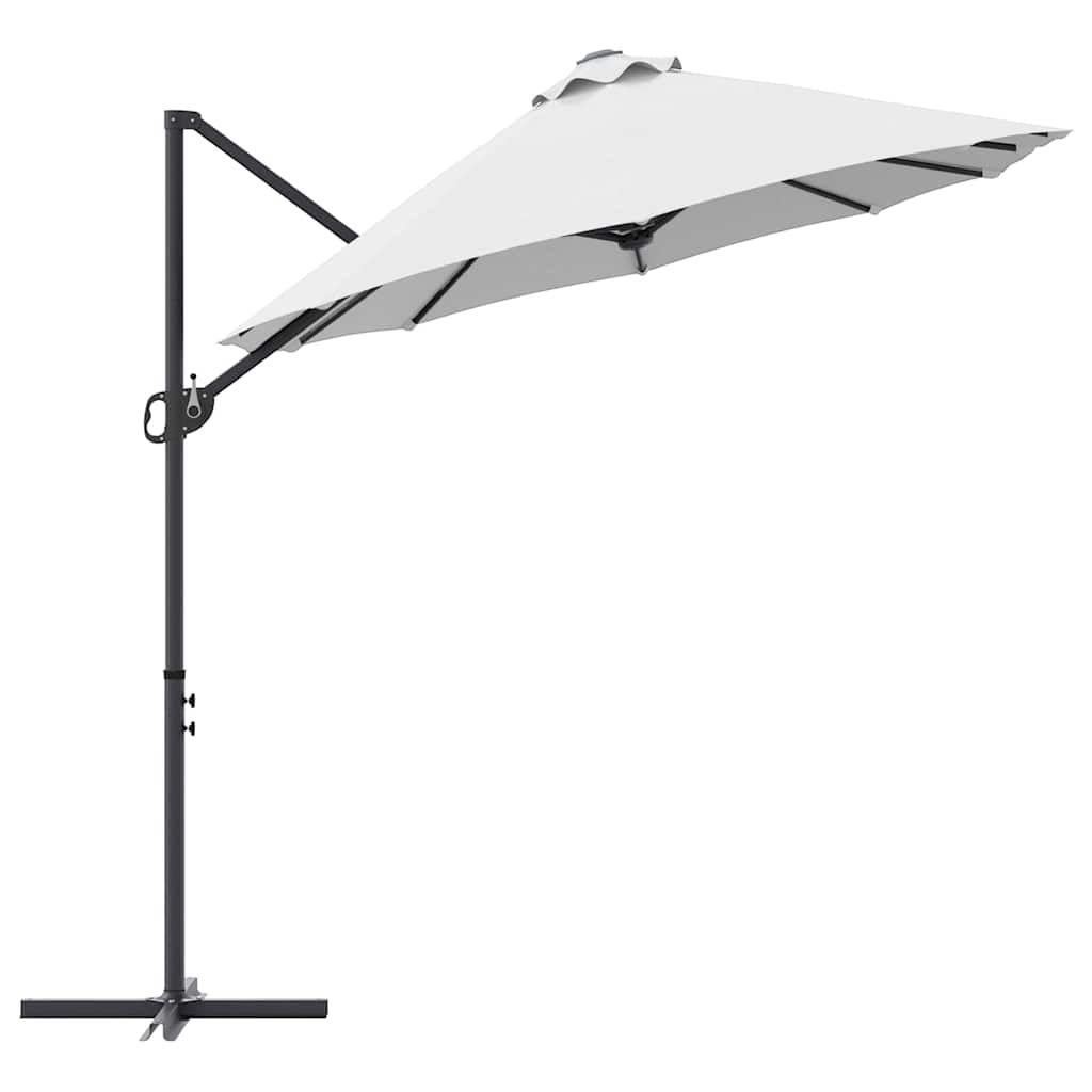 vidaXL Parasol plażowy piaskowy 372 x 198 x 243 cm