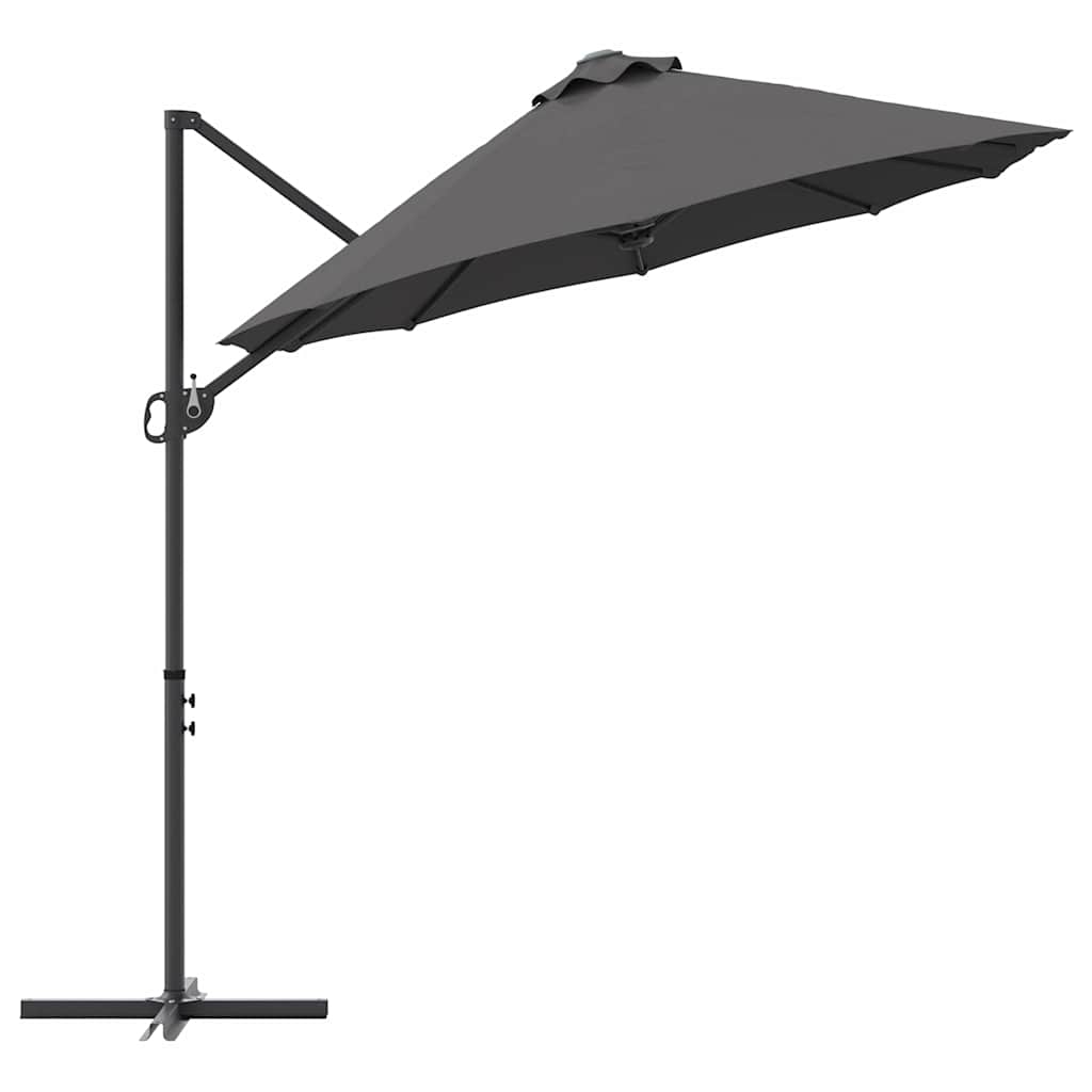 vidaXL Parasol plażowy Antracyt 372 x 198 x 243 cm