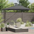vidaXL Parasol plażowy Ze LED Lights Antracyt 294 x 294 x 248 cm