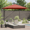 vidaXL Parasol plażowy Ze LED Lights terakota 294 x 294 x 248 cm