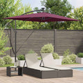 vidaXL Parasol plażowy Bordeaux Czerwony 294 x 200 x 270 cm