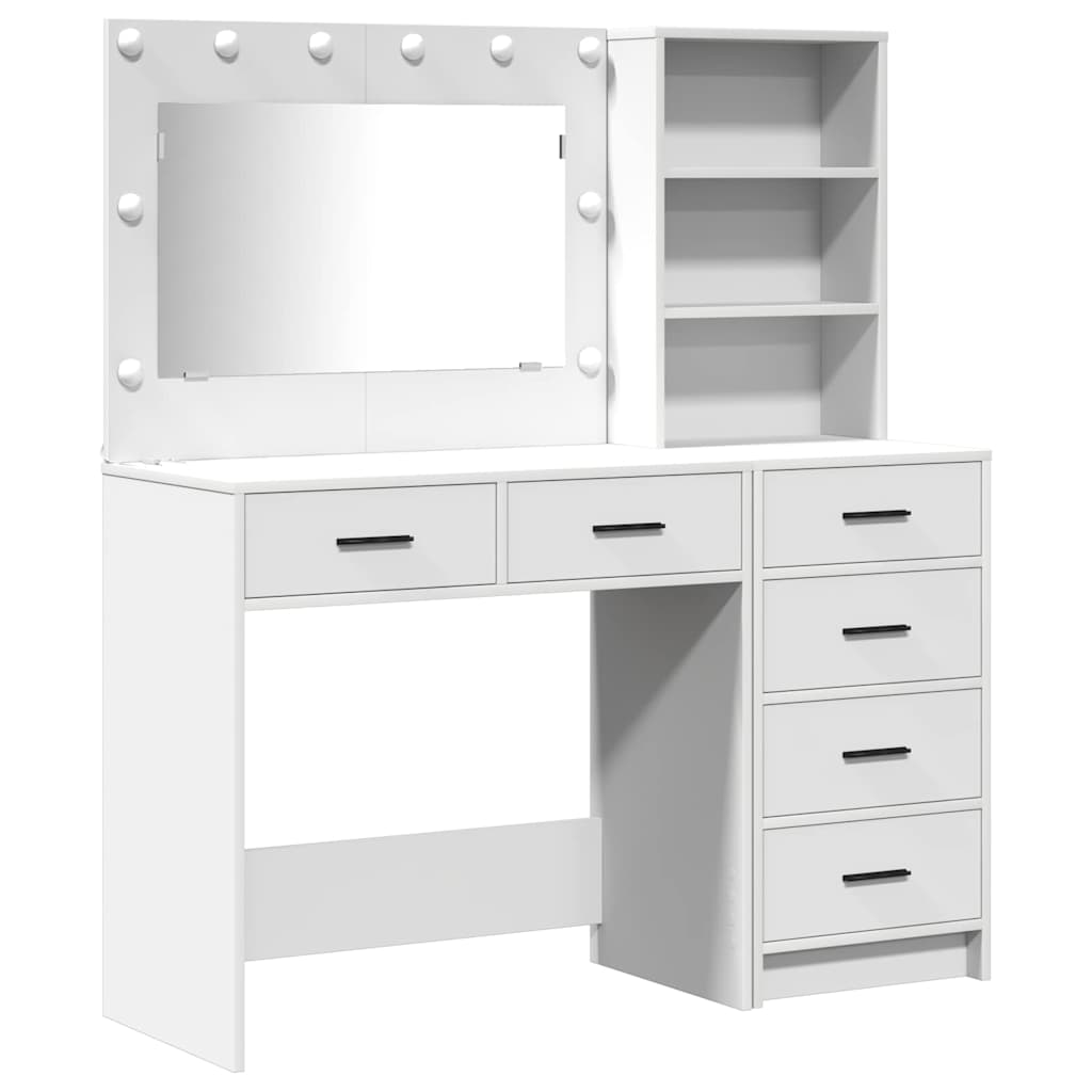 vidaXL Toaletka Biały 78,5 x 41 x 135 cm Materiał drewnopochodny