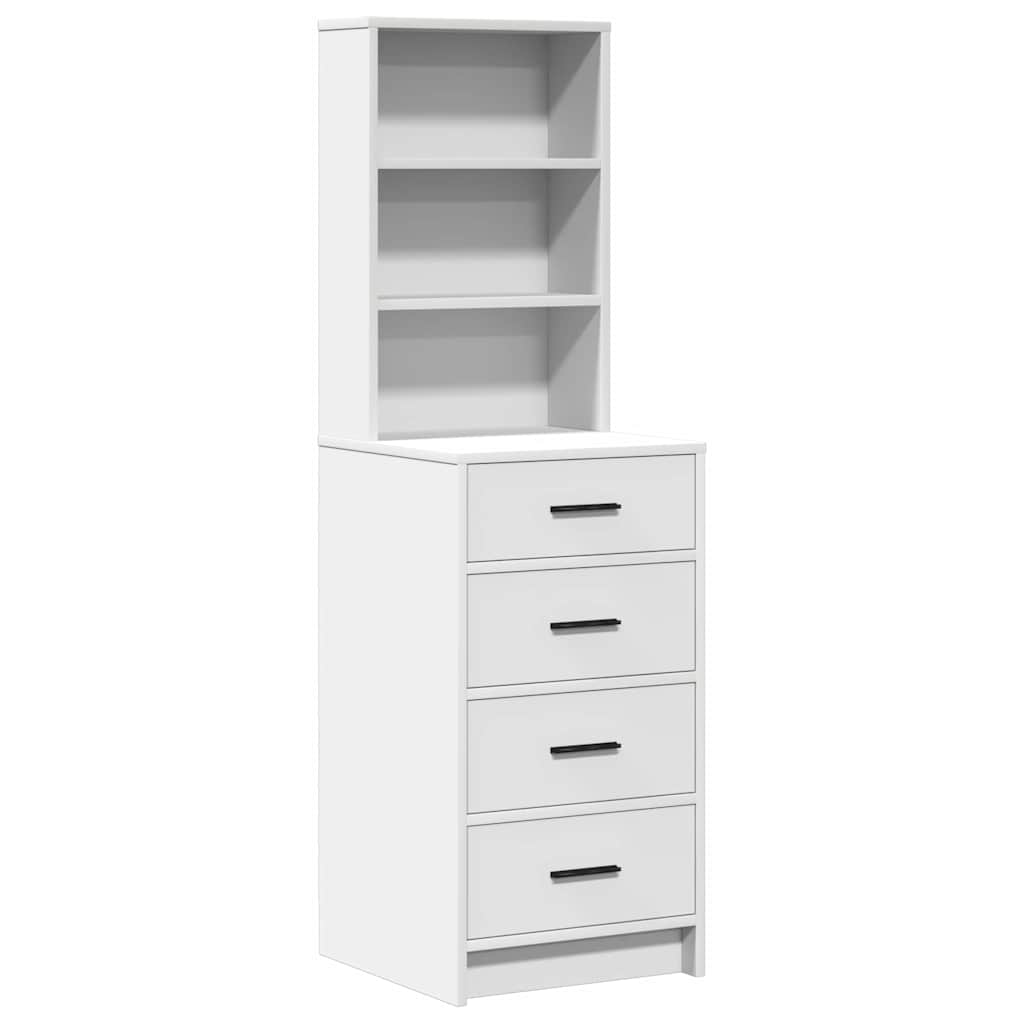 vidaXL Toaletka Biały 78,5 x 41 x 135 cm Materiał drewnopochodny