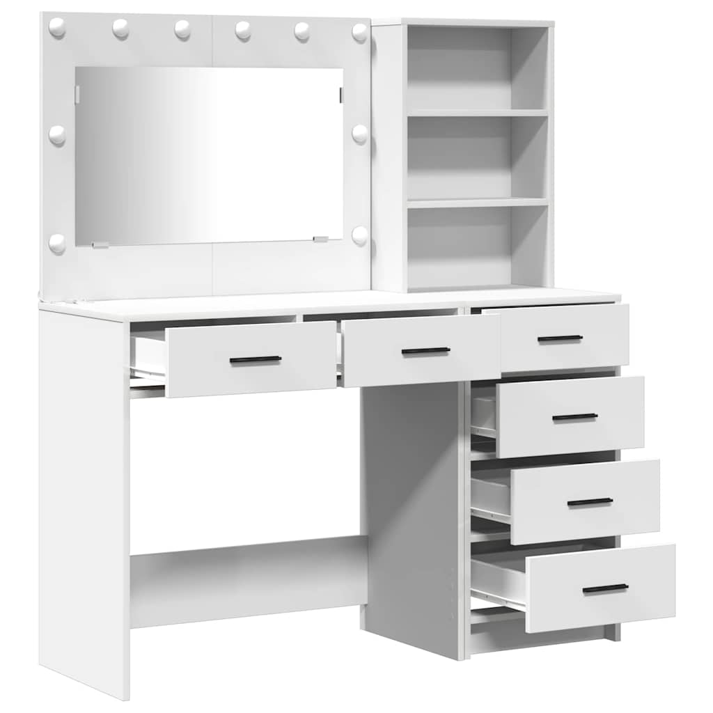 vidaXL Toaletka Biały 78,5 x 41 x 135 cm Materiał drewnopochodny