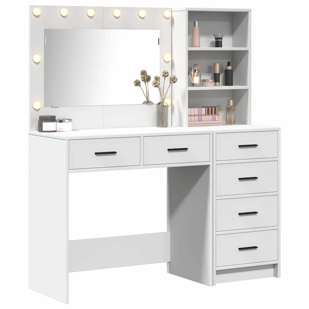 vidaXL Toaletka Biały 78,5 x 41 x 135 cm Materiał drewnopochodny