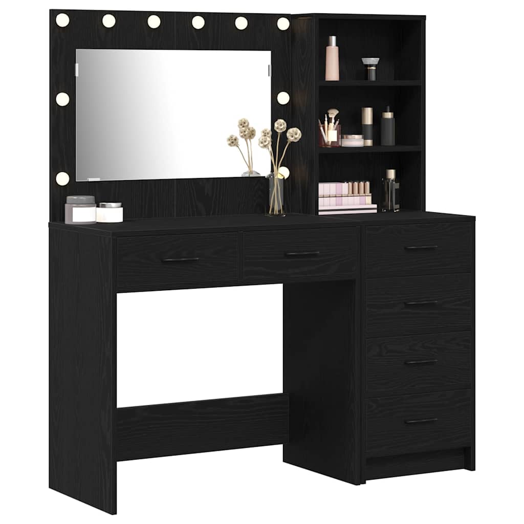 vidaXL Toaletka Czarny 78,5 x 41 x 135 cm Materiał drewnopochodny