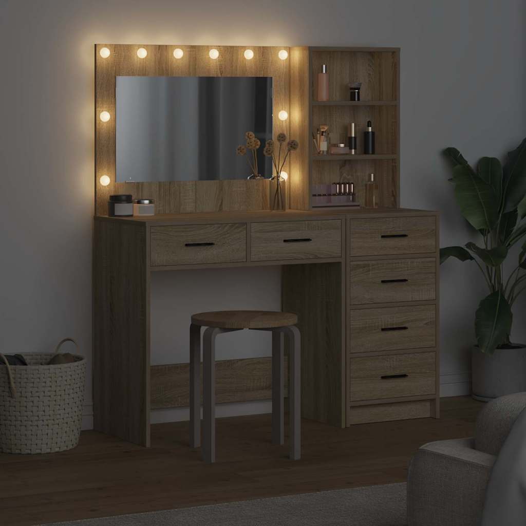 vidaXL Toaletka Brązowy 78,5 x 41 x 135 cm Materiał drewnopochodny