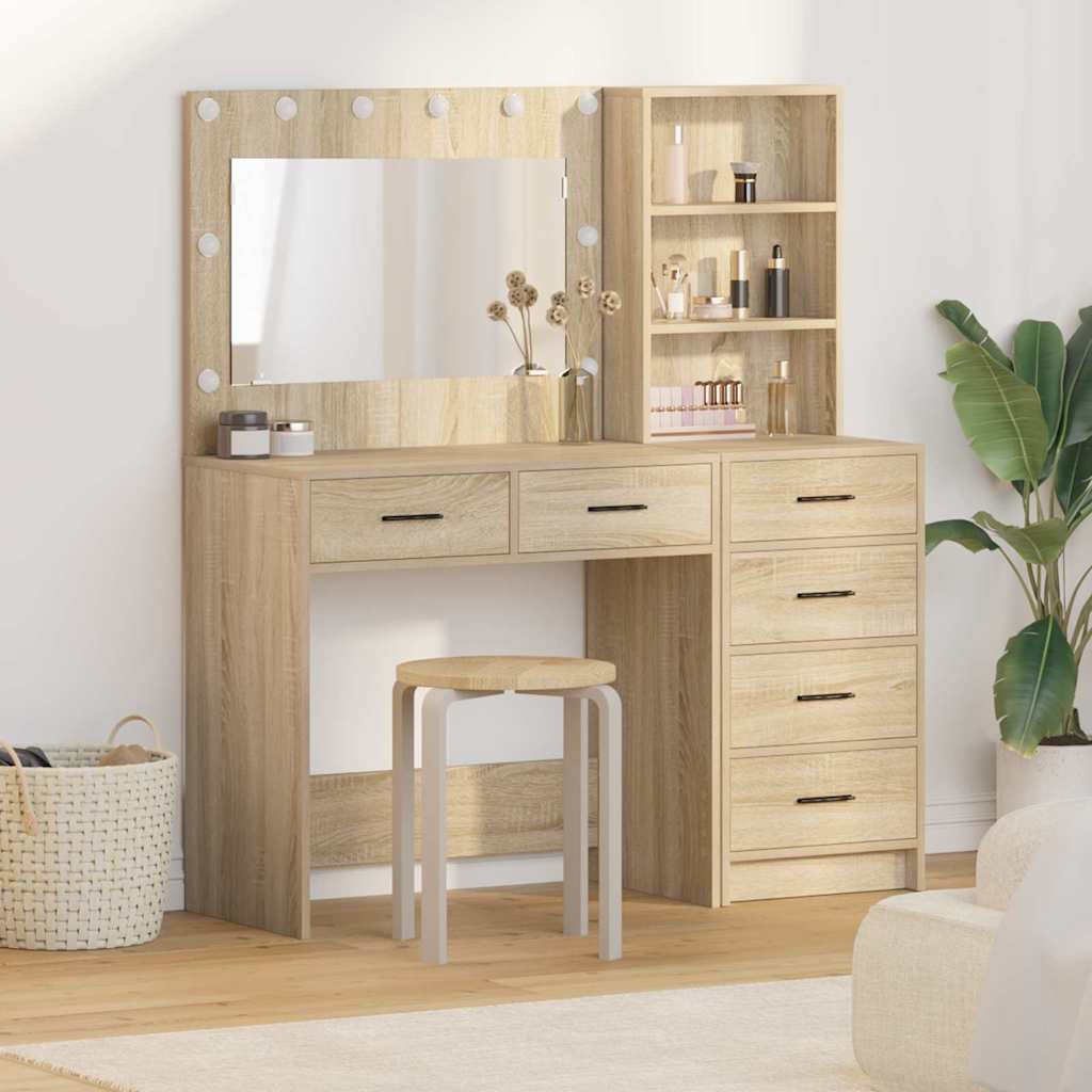 vidaXL Toaletka Brązowy 78,5 x 41 x 135 cm Materiał drewnopochodny