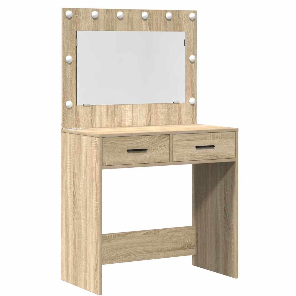 vidaXL Toaletka Brązowy 78,5 x 41 x 135 cm Materiał drewnopochodny
