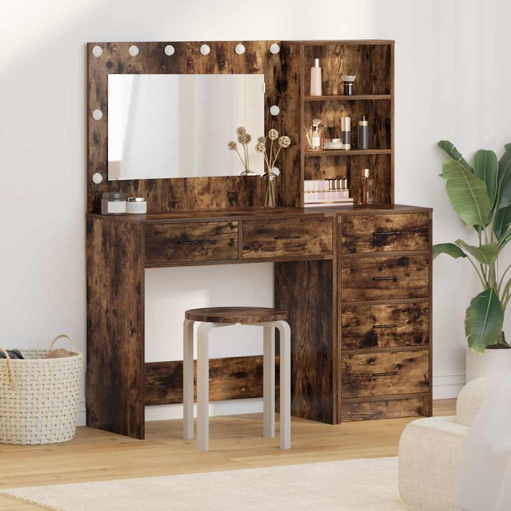 vidaXL Toaletka Brązowy 78,5 x 41 x 135 cm Materiał drewnopochodny