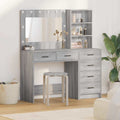 vidaXL Toaletka Jasnoszary 78,5 x 41 x 135 cm Materiał drewnopochodny