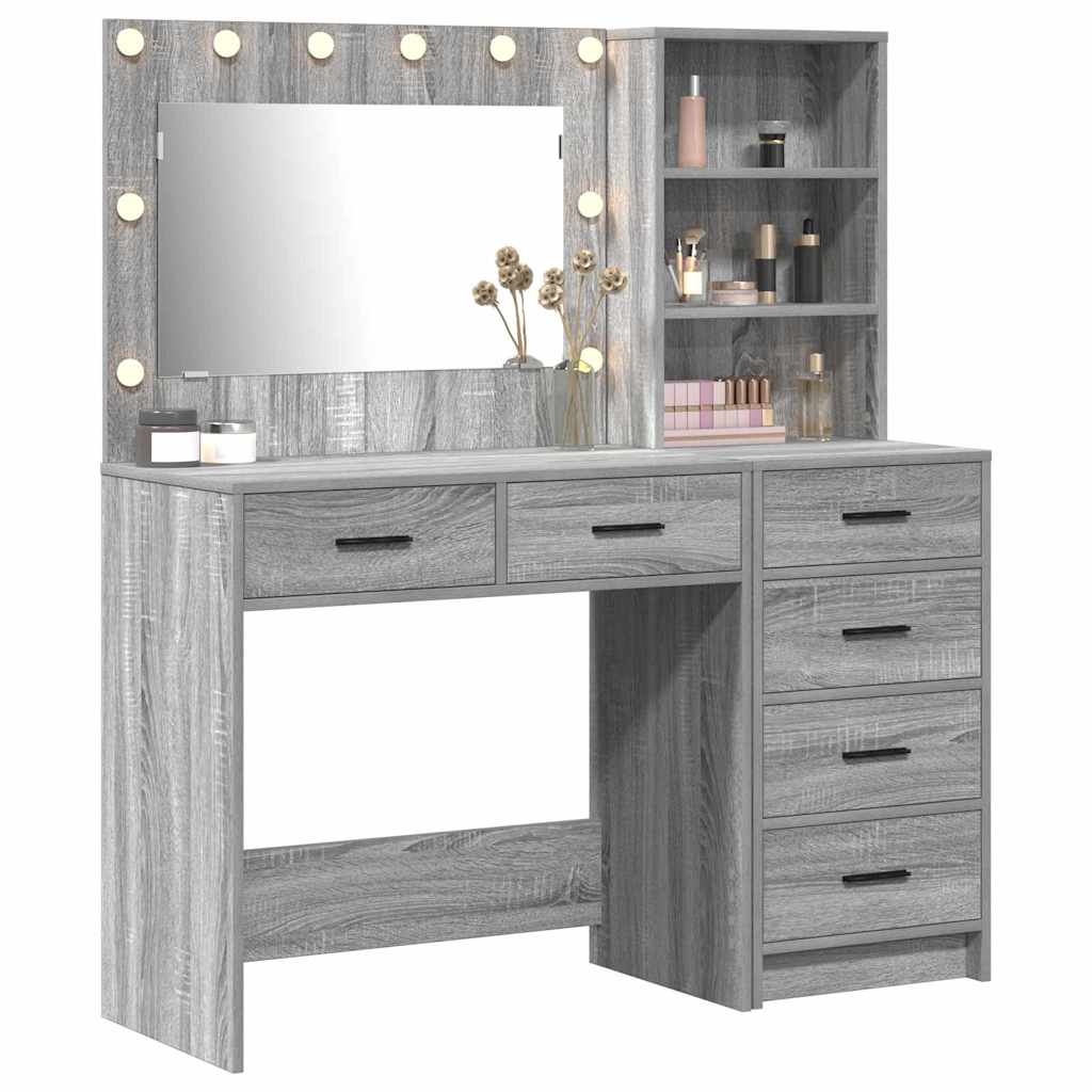 vidaXL Toaletka Jasnoszary 78,5 x 41 x 135 cm Materiał drewnopochodny
